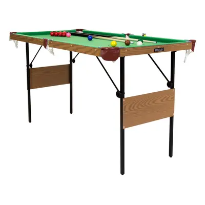 Charles Bentley 4ft 6in Green Pool Games Table Including Balls & Cues