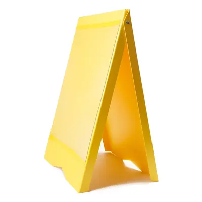 (Yellow, No) A-Board Pavement Sign Board Stand PVC A2 Posters