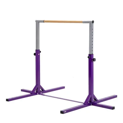 (Purple) Gymnastics Bar Adjustable Horizontal Kip High Bars