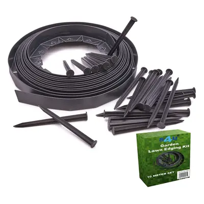 (40M) Flexible lawn edging with Securing Anchor Pegs