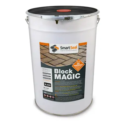 (Black, Litres) Smartseal - Block Magic - Colouring Block Paving Sealer. Superior to Concrete Pa