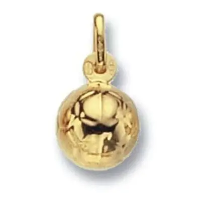 Small Football Pendant Yellow Gold Hallmarked British Made