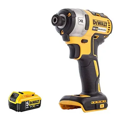 DEWALT DCF887N 18V Brushless Impact Driver with x 5.0Ah DCB184 Battery