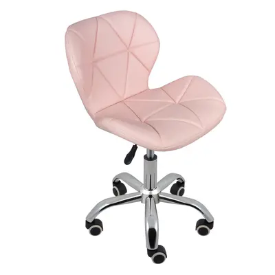 (Pink) Charles Jacobs Cushioned Swivel Office Chair