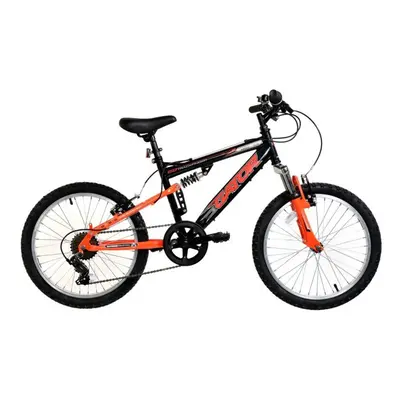 Basis Gator Mountain Bike Kids Full Suspension Junior 20" Black/Red