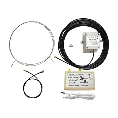 -30+ Plus 0.5-30MHz Ring Active Receive Antenna SDR Loop Antenna Low Noise Medium Short Wave Rad