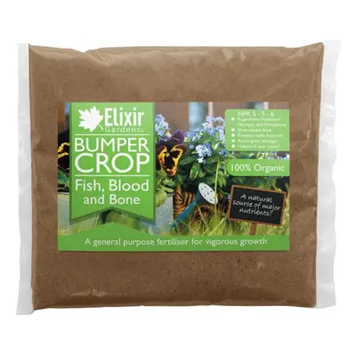 (Bag, 25kg) Elixir Gardens | Bumper Crop | Blood Fish and Bone Meal Multi-Purpose Organic-Based 