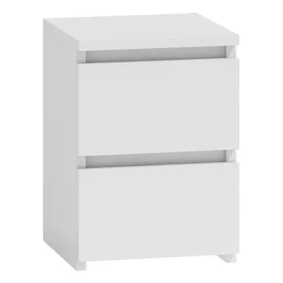 (Small Bedside) MODERN - White Chest Of Drawers Bedroom Furniture Storage Bedside to Drawers