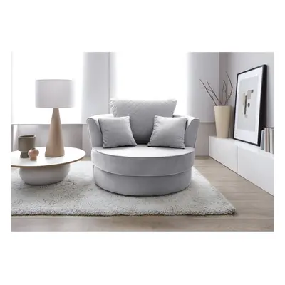 (Light Grey) Chicago Swivel Chair