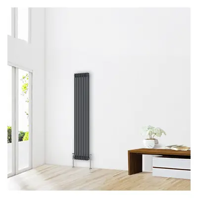 (1800 x 380mm-2 Column) NRG Traditional Anthracite Cast Iron Style Radiator