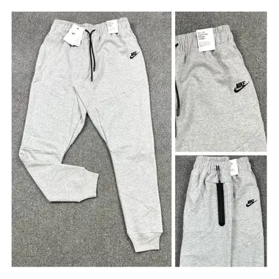 (GREY, 2XL) Nike Mens Jogger Fleece Cotton Sports Track Pant