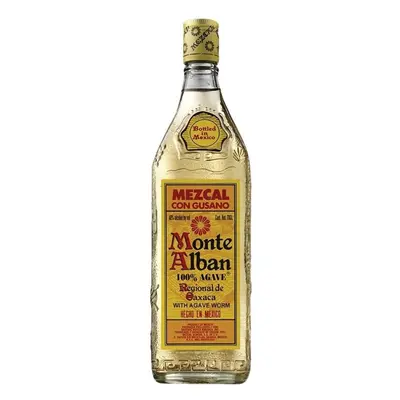 Monte Alban Mezcal With Agave Worm 70cl