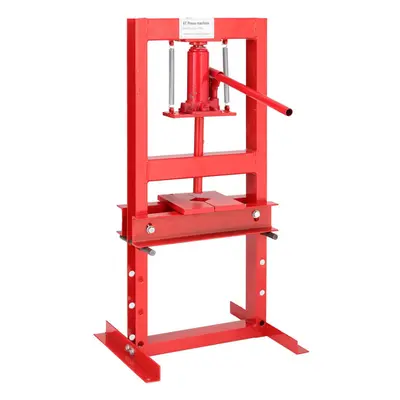 (Red) ton Heavy Floor Hydraulic Bench Press Workshop Garage Standing Press Machines