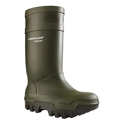 (8 UK, Green) Dunlop Adults Unisex Purofort Thermo Plus Full Safety Wellies