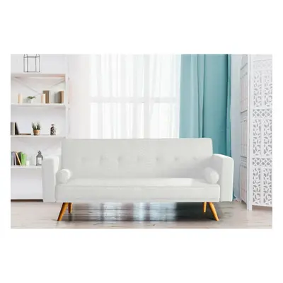 (Cream) Miami Seater Sofa Bed