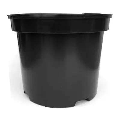 (60 Litre, 4) Elixir Gardens | Strong Black Plastic Plant Pot / Flower Pots / Seed Planter in Va