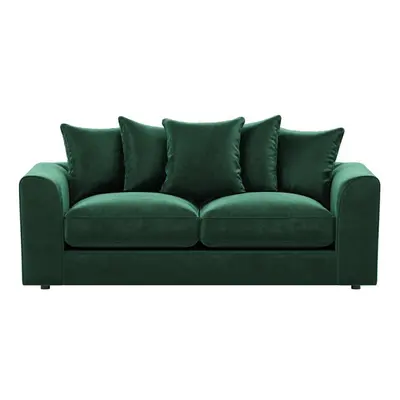 (Green, Seater) Brooklyn Plush Velvet Fibre & Seater Sofa Set