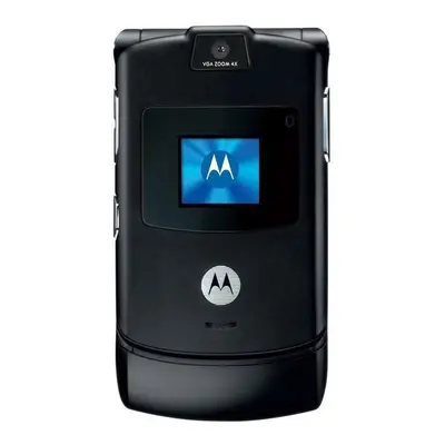 (Black) Motorola RAZR V3 Single Sim | 5.5MB | 5.5MB RAM