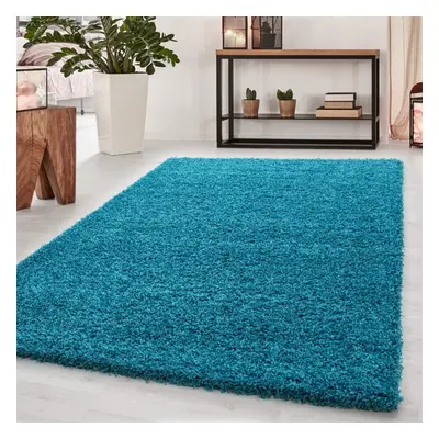 (Teal Blue) Abaseen Shaggy Modern Multicolor Rug(160 x 230cm)