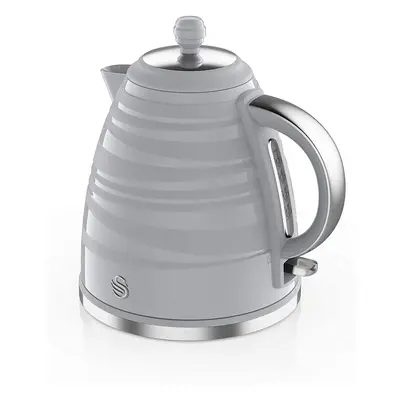 (Grey) Swan SK31050WN, Symphony 1.7 Litre Jug Kettle with Rapid Boil, Watts, White