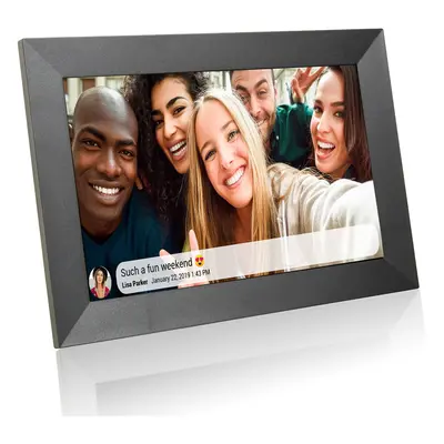 (Black) Grouptronics UK Gallery10 WiFi Digital Photo Frame - Inch