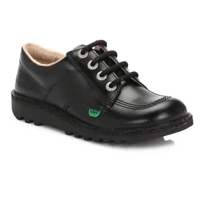 (UK 9) Kickers Kick Lo Core Mens Black Leather Shoes