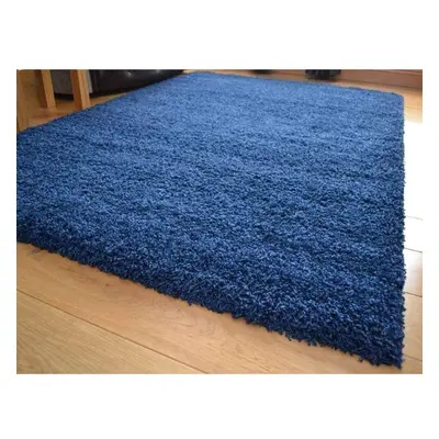 (120cm x 170cm) Abaseen Shaggy Navy Blue Thick Luxurious Soft Rug