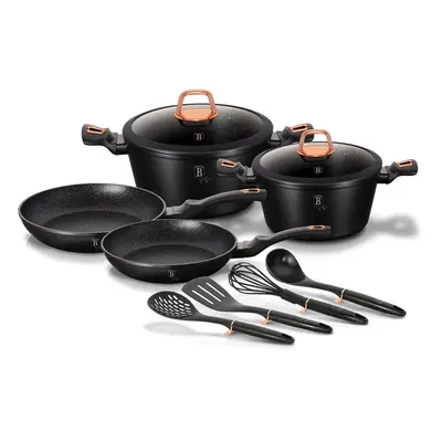 (Black Rose) Berlinger Haus Pc Cookware Set Induction