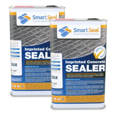 (2 x Litres) Wet Look Glossy Finish Imprinted Concrete Sealer Pressed or Coloured Concrete Seala