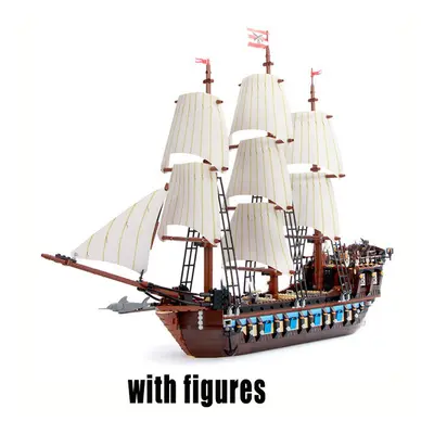 (1709PCS) Stock Pirate Imperial Caribbean Ship Flagship Black Pearl Silent Mary