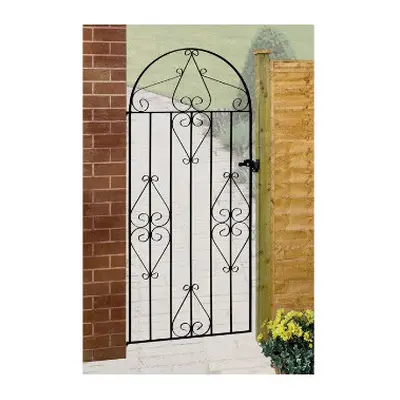 (838mm GAP X 1791mm High) Classic Tall Bow Top Metal Gate