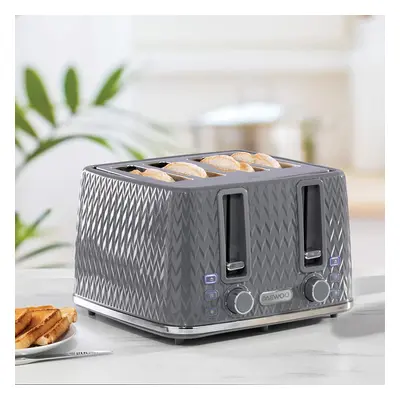 DAEWOO ARGYLE SLICE TOASTER GREY