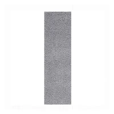 (Grey, Runner: x cm) Non Slip Plain Shaggy Rugs Hallway Runners Thick 4.5cm Shag Pile Small Larg