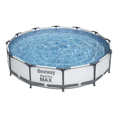 (12'X30") BestWay Steel Pro Frame Swimming Pool Set Round Above Ground With Filter Pump