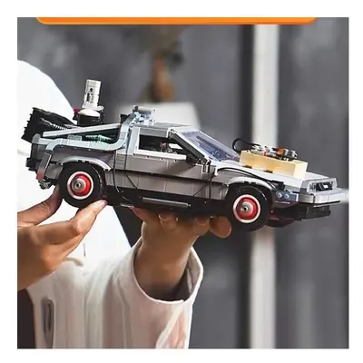 (1872pcs no box) Back Future Delorean Time Machine Set | Back Future Delorean