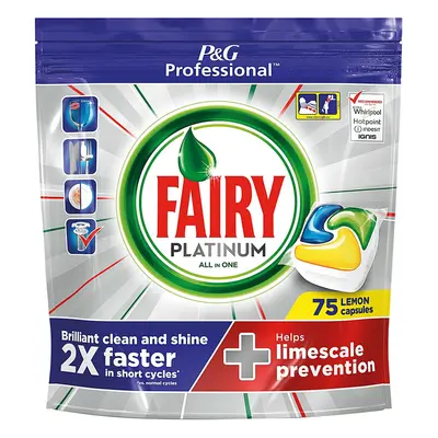 (3 packs) Fairy Dishwasher Capsules Platinum ALL IN ONE