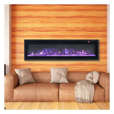 (40 Inch) Electric Fireplace with Remote Flame Colors