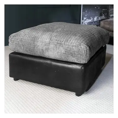 (Black & Grey, Footstool) Luca Scatter Back & Seater Sofa Set Colours