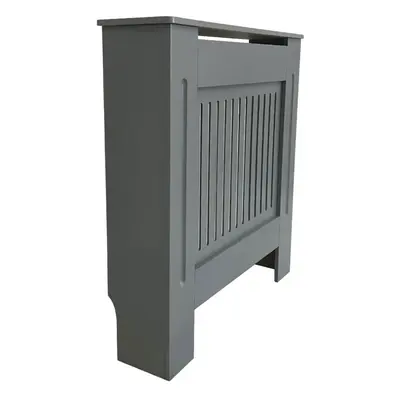 Premium Radiator Cover | MDF Cabinet with Modern Vertical Style Slats | Grey Painted | S(780mmx8