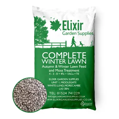 (Bag, 20kg) Elixir Gardens Autumn / Winter Lawn Feed NPK 4-3-8