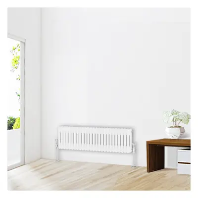 (300 x 1190mm-2 Column) NRG Traditional White Bathroom Cast Iron Radiator