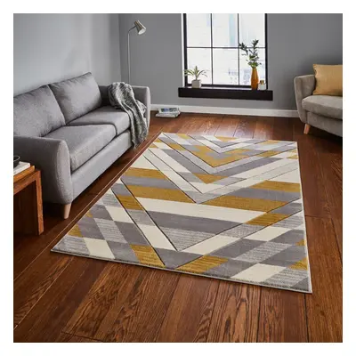 (160x220cm) Stylish Fashionable Geometric Design Hand Carved Soft Pembroke Rugs G2075 in Beige a