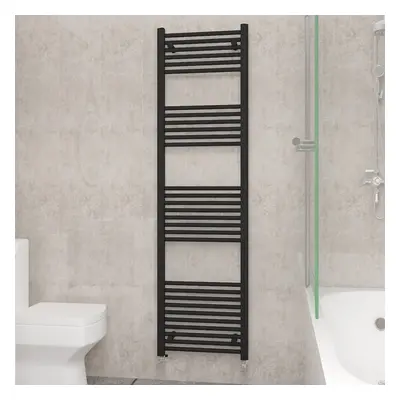 (1800x500mm, Black) NRG Straight Central Heating Towel Rail Bathroom Heated Rad Radiators Ladder