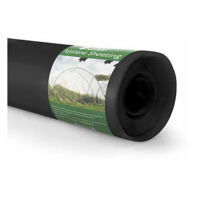 (200m) Elixir Gardens | 1m Wide Black Heavy Duty Polythene Sheeting 500g 125mu