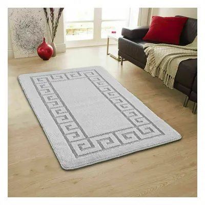 (Silver , x cm) New Modern Indoor Entrance Beautiful Washable Rug