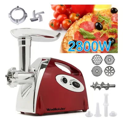 Kitchen Electric Meat Grinder Sausage Maker Filler Mincing 2800W