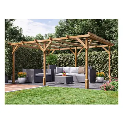 Dunster House Wooden Pergola Utopia 4m x 3m Garden Structure