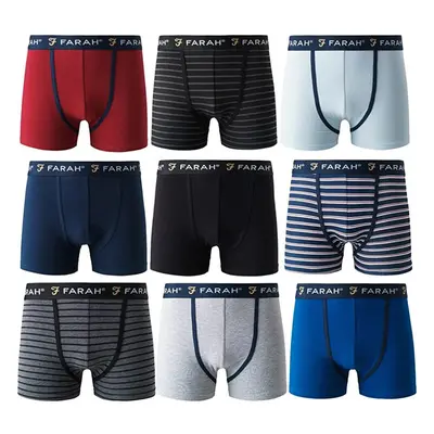 (XL) Farah Mens Designer Boxer Shorts / Trunks Pack