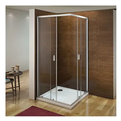 (800x800mm) Corner Entry Shower Enclosure Sliding Door Glass