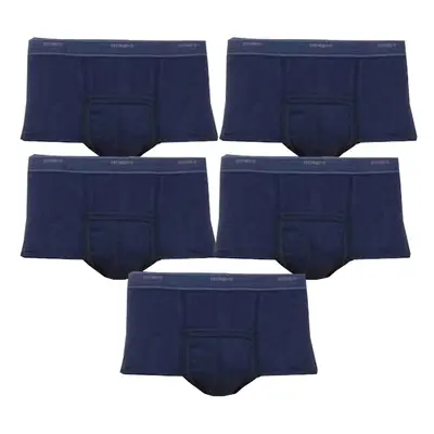 (2XL) 5Pk Bonds Men Extra Support Brief Boxer Shorts Undies Underwear M821 Bulk Navy